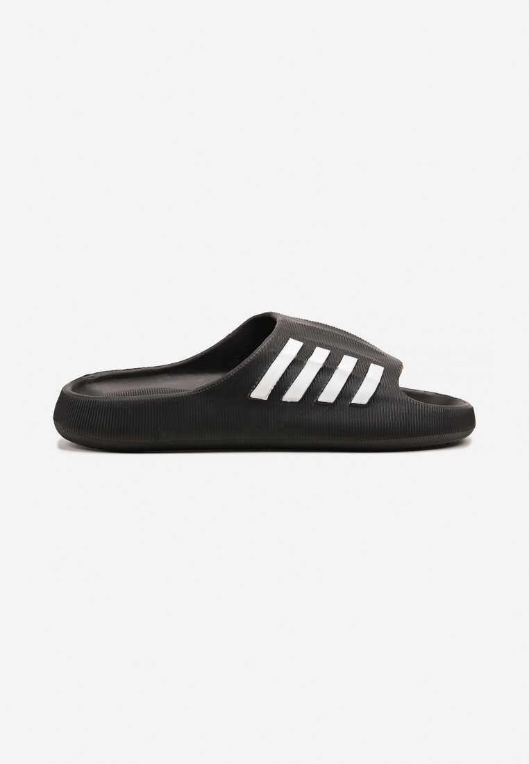 Papuci Negru cu alb