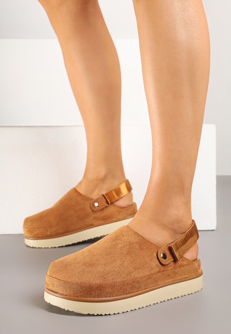 Saboți Maro pe talpă groasă Jrea