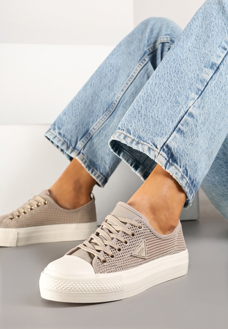 Teniși înalți Bej închis