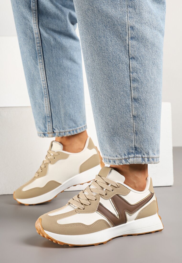 Sneakers Bej închis