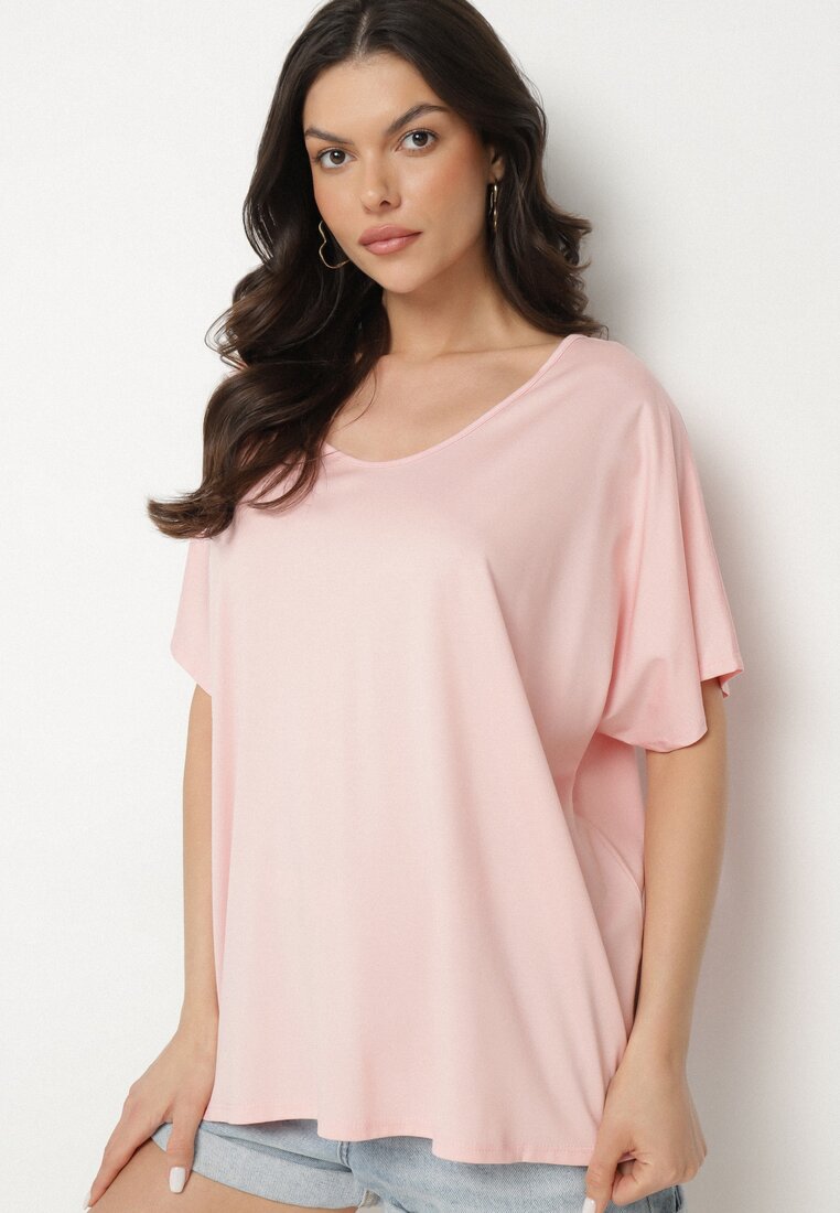 T-shirt Roz deschis