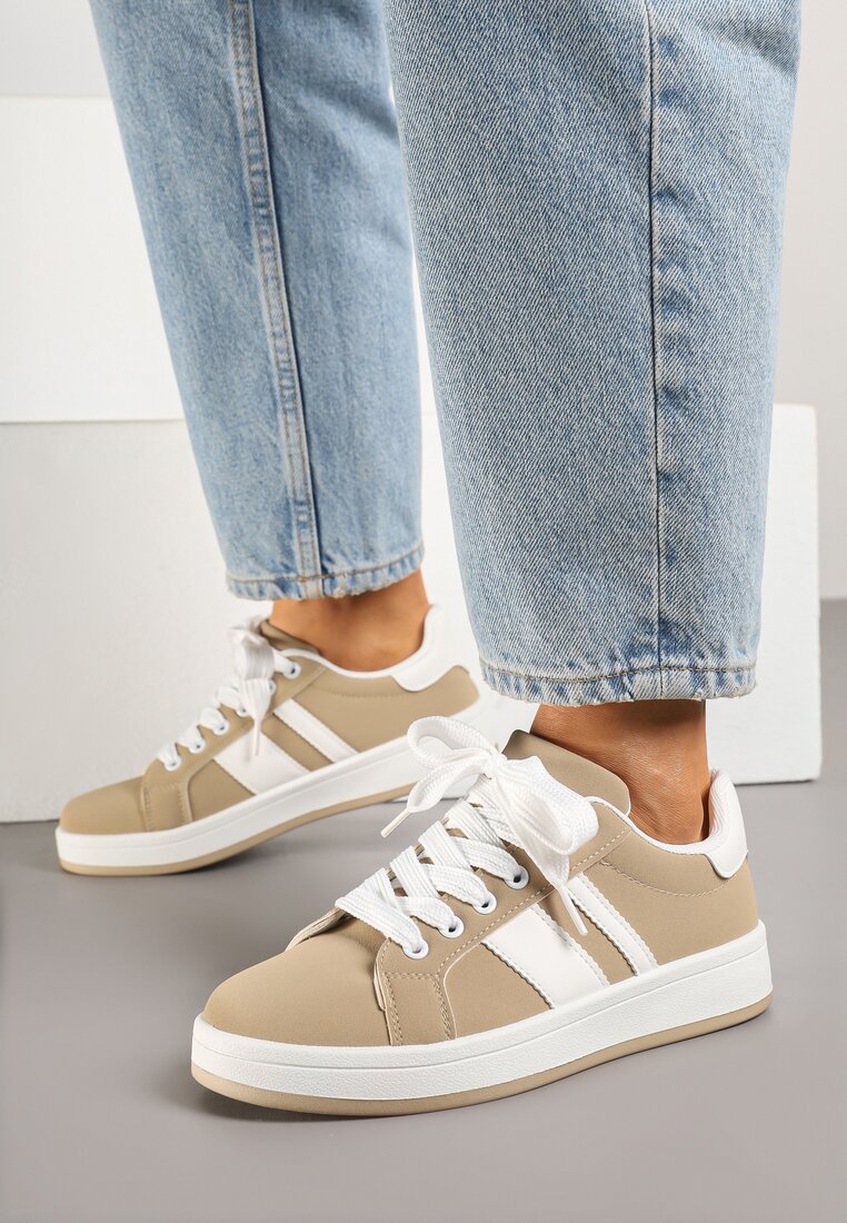 Sneakers Bej închis