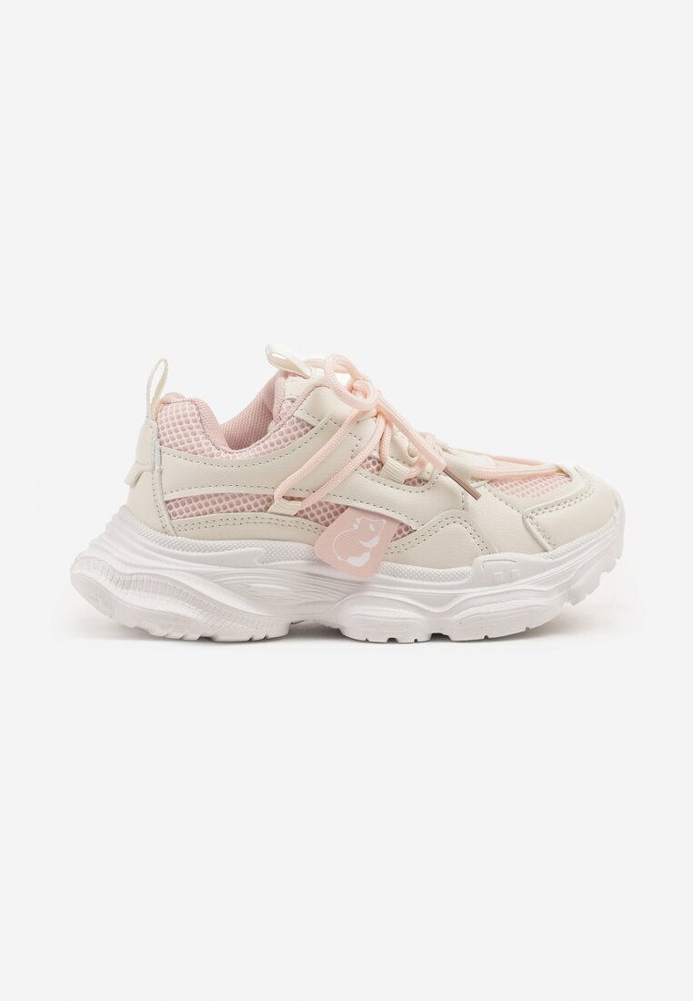 Pantofi sport Alb cu roz
