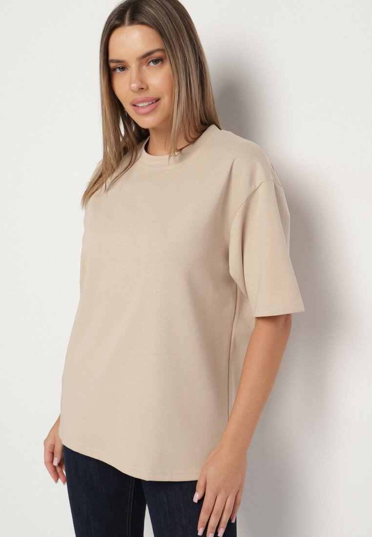 T-shirt Bej deschis