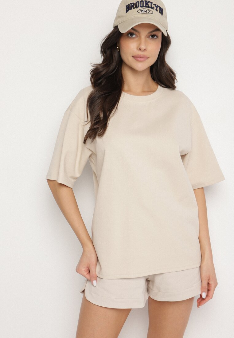 T-shirt Bej deschis