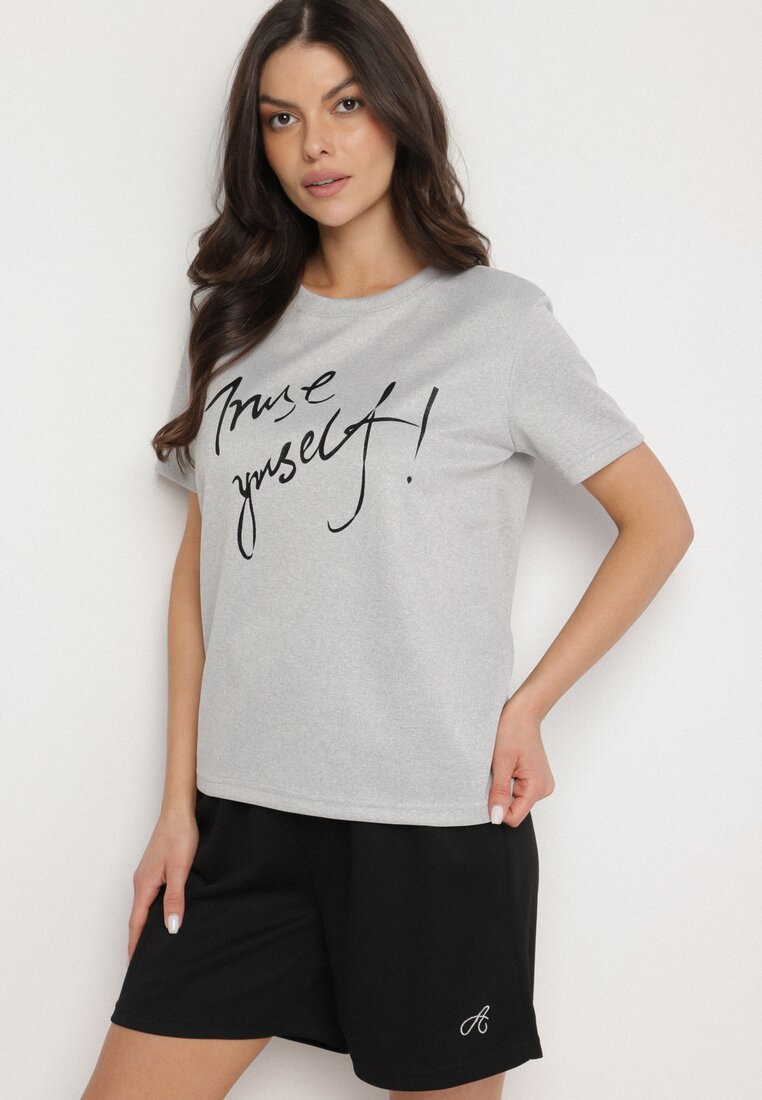 T-shirt Gri deschis