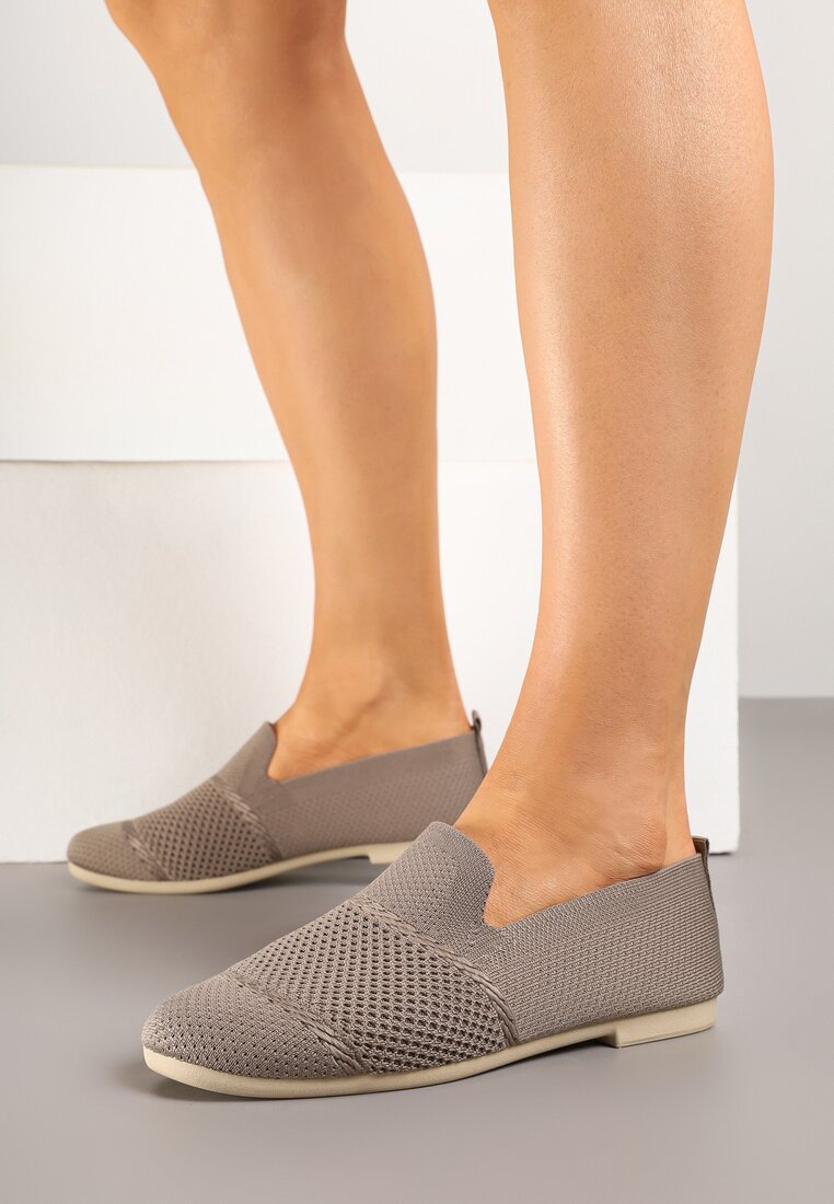 Mocasini Bej închis