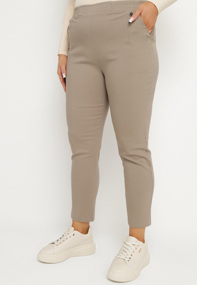 Pantaloni Bej închis