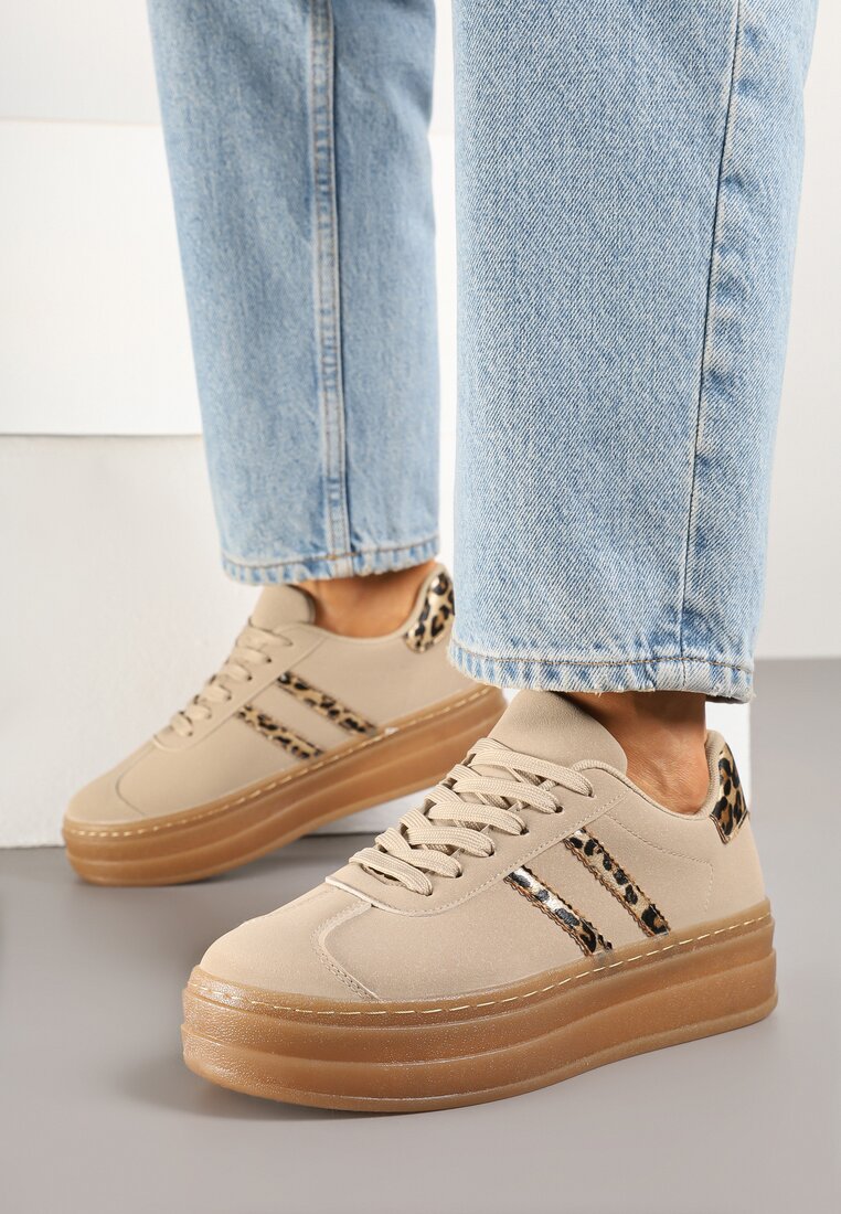 Sneakers Bej închis