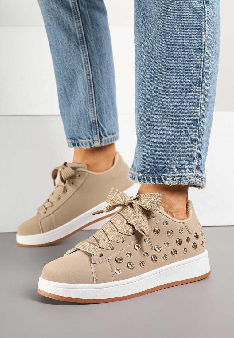 Sneakers Bej închis
