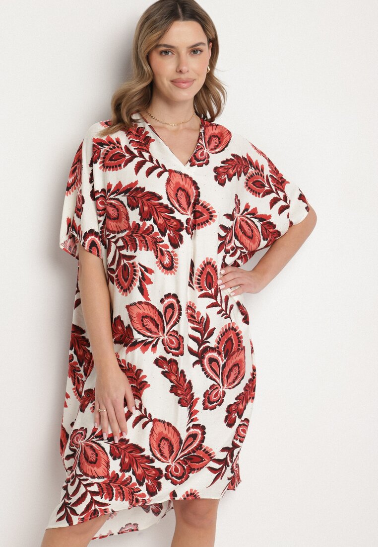 Rochie Bordo cu In și Viscoză Decorată cu Zirconii Sadelune