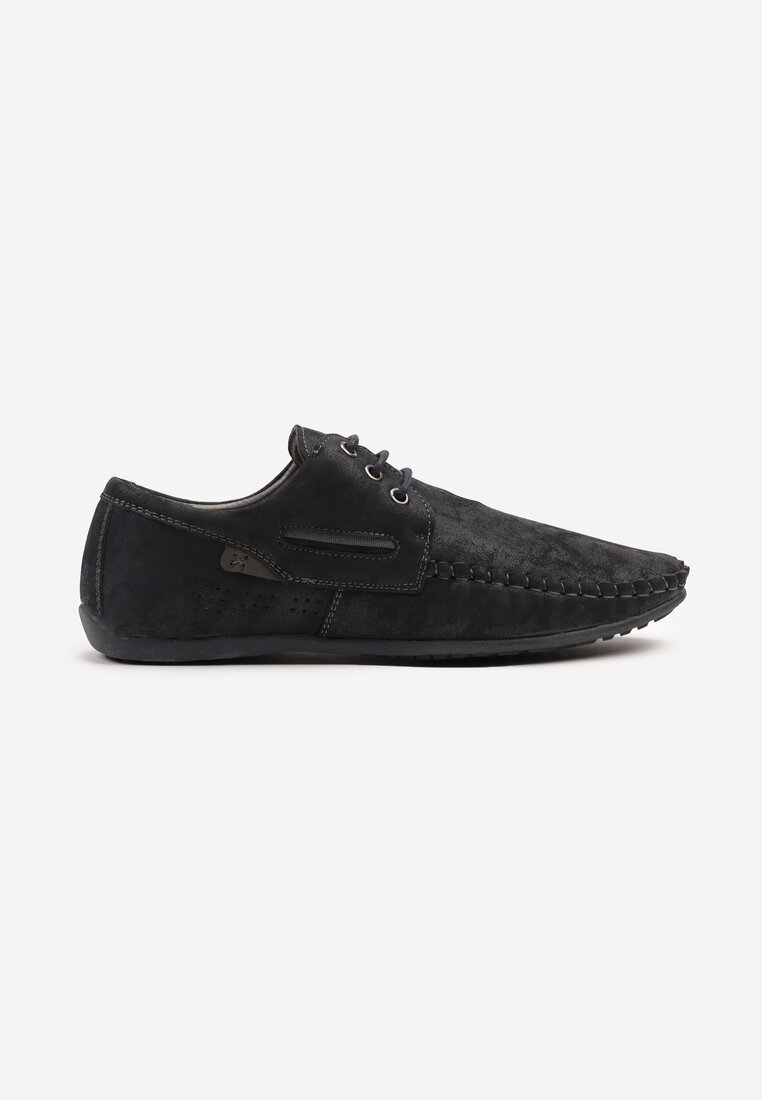 Pantofi casual Bleumarin cu gri