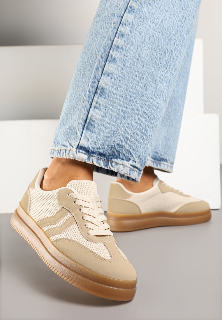 Sneakers Bej închis
