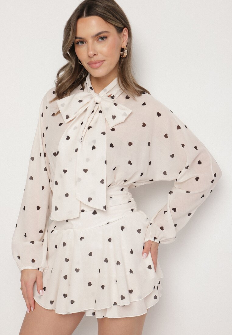 Rochie Bej Evazată cu Mâneci Tip Liliac și Cordon Miriviela