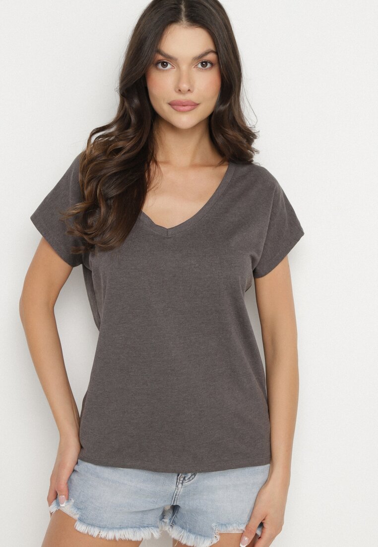 T-shirt Gri închis