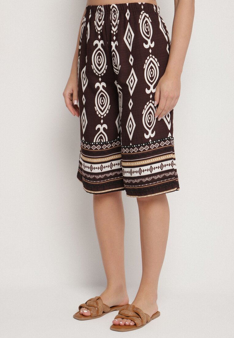 Pantaloni scurți Maro închis