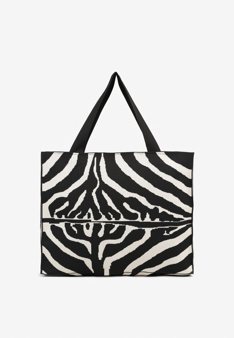 Geantă Neagră cu alb