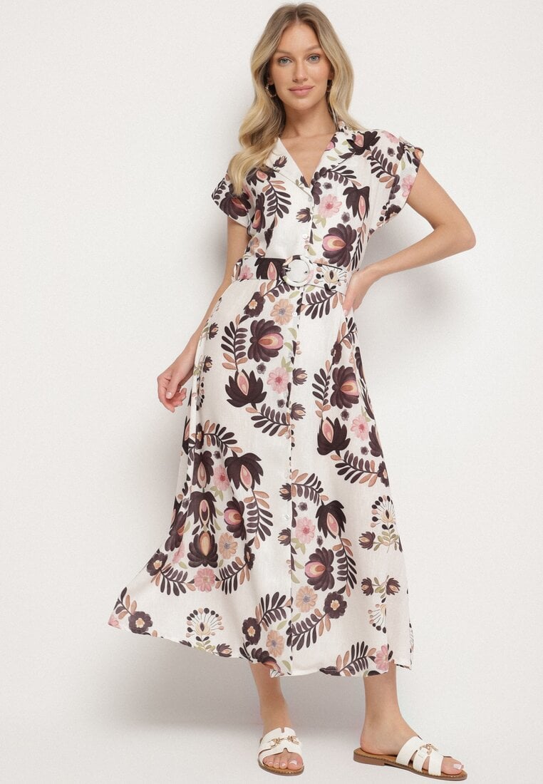 Rochie Neagră cu Viscoză cu Croială tip Cămașă cu Curea cu Cataramă Nitasiela