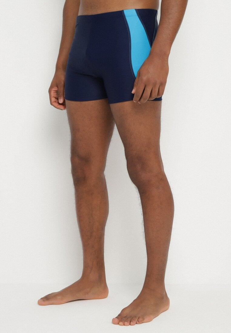 Boxeri de baie Albaștri cu șnur în talie Milannea