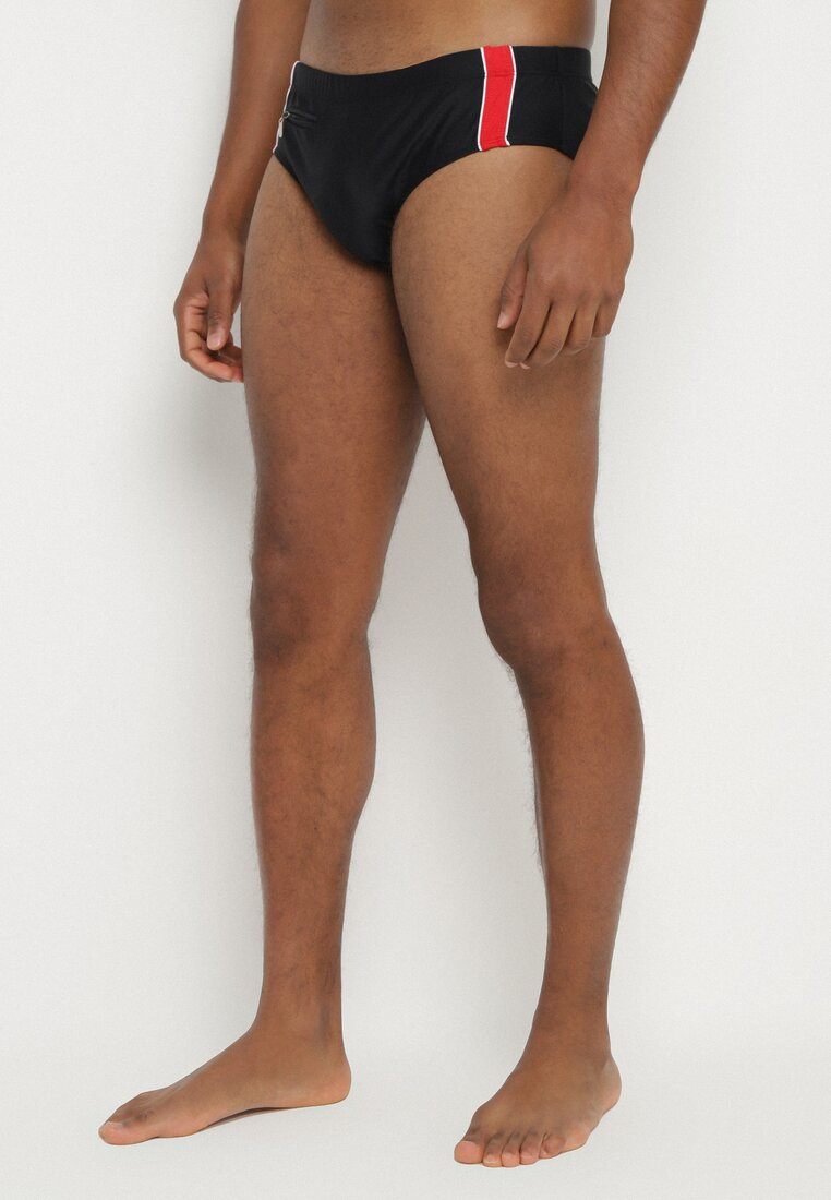 Slipi de baie Negri-Roșii cu buzunar Firine