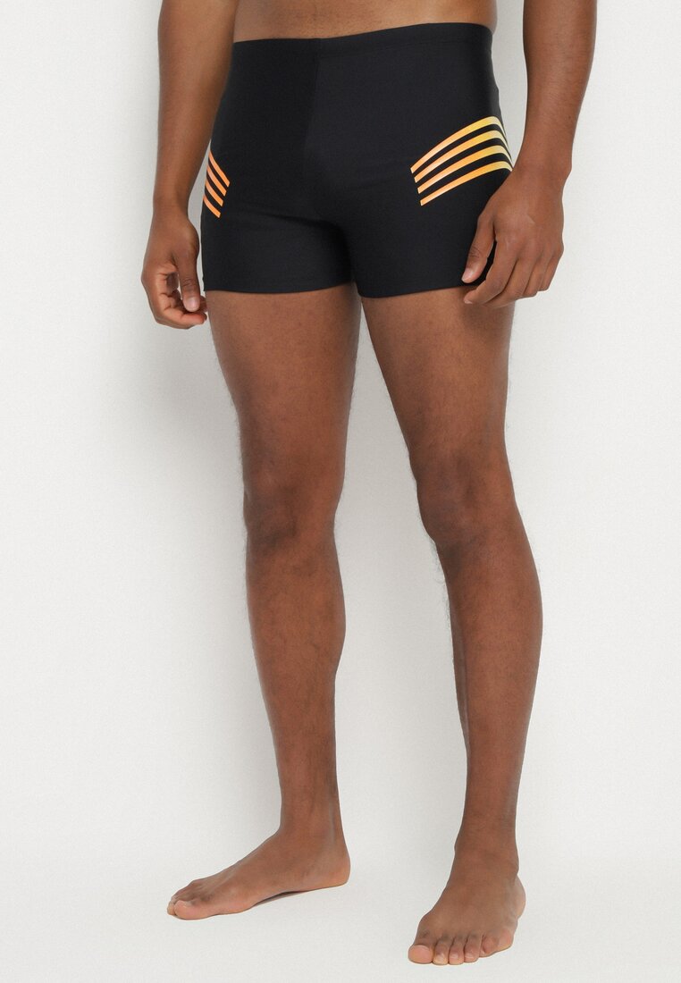 Costum de baie bărbătesc Negru cu portocaliu