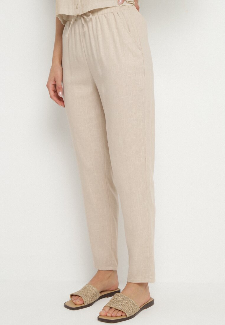 Pantaloni Bej deschis