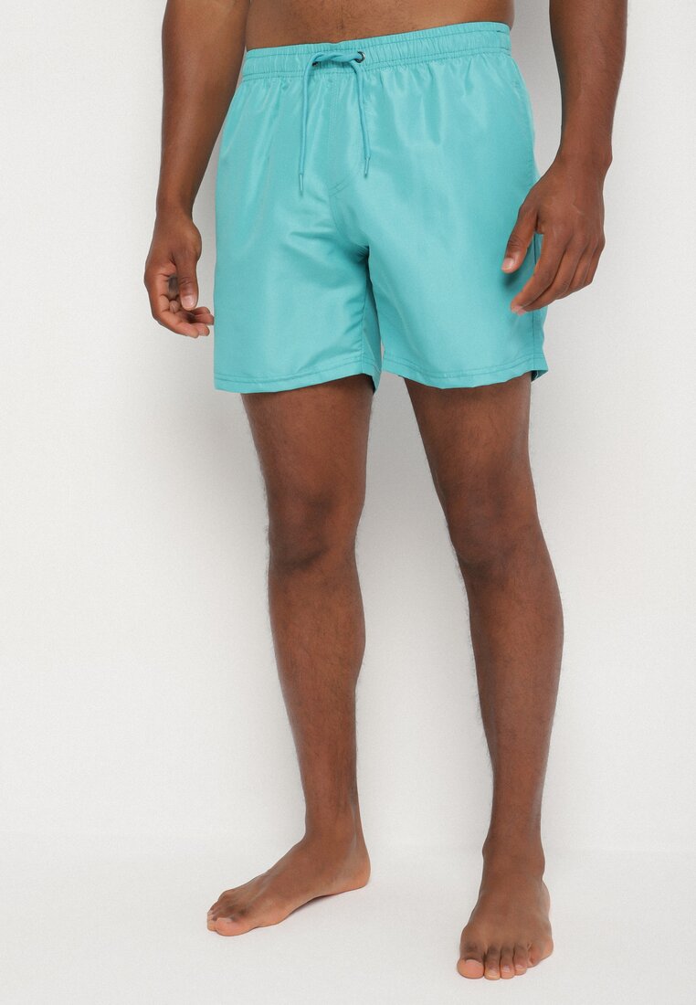 Pantaloni scurți de baie Clasici Verde deschis cu buzunare Aravie