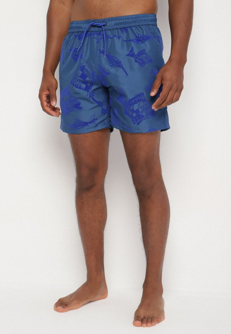 Costum de baie bărbătesc Bleumarin