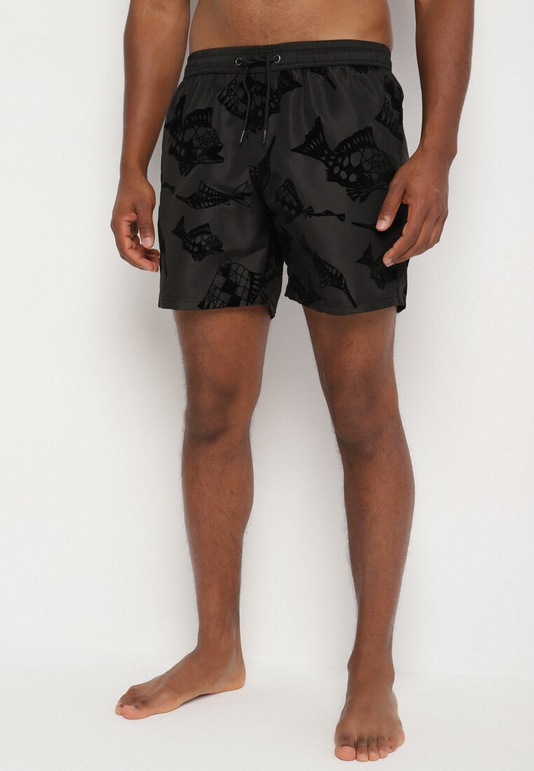 Costum de baie bărbătesc Negru