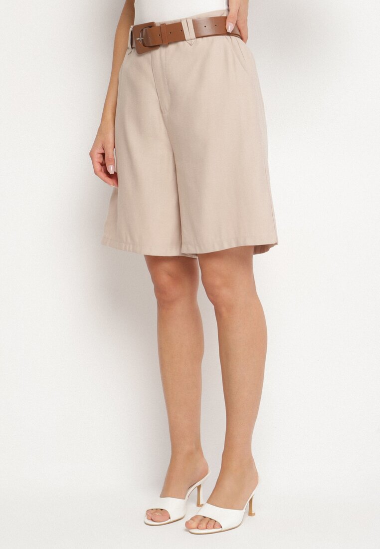 Pantaloni scurți Bej