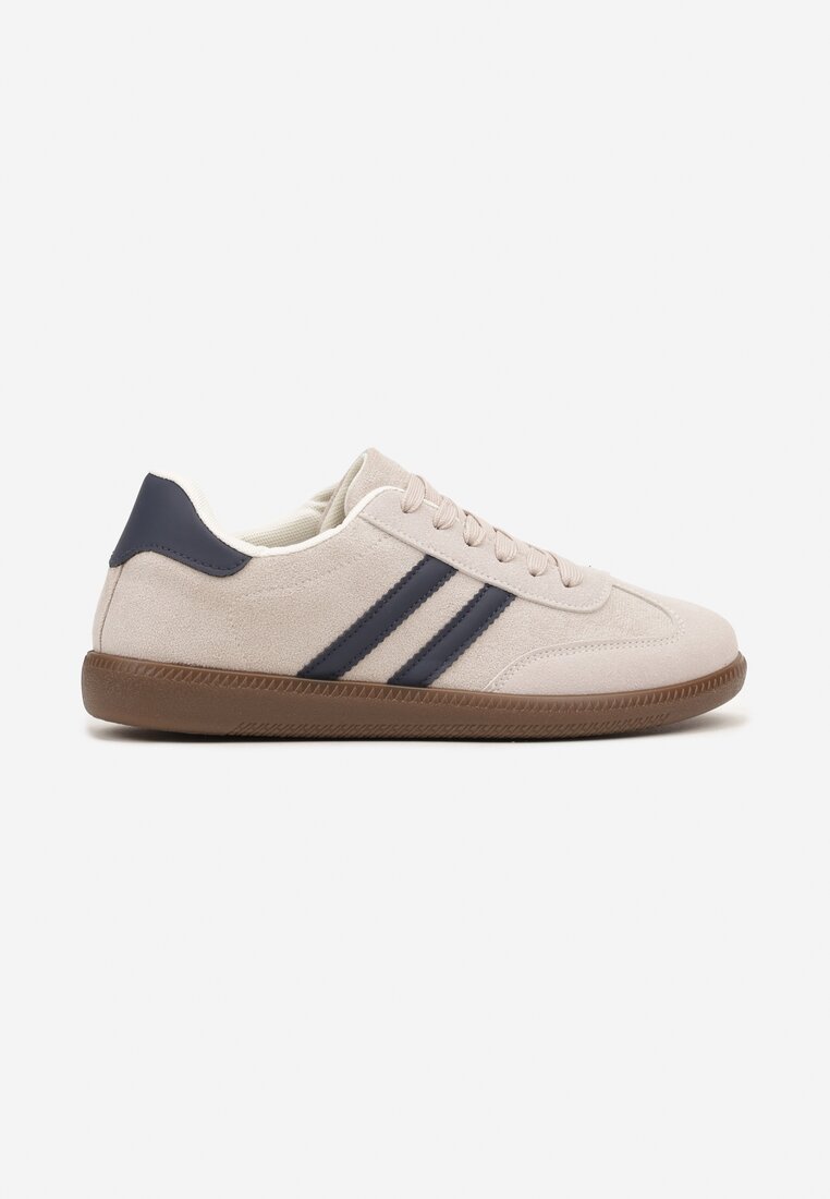 Pantofi sport Bej cu bleumarin