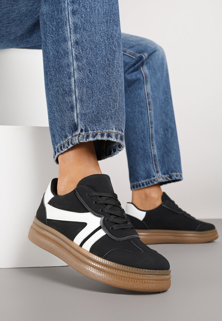 Adidași negri stil teniși cu barete Wiatalle