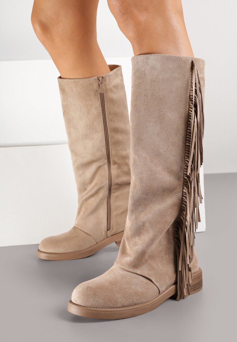 Cizme Bej închis