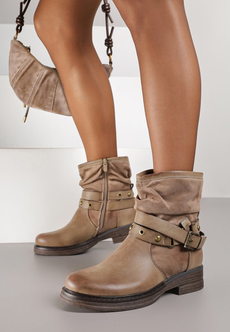 Botine Bej închis