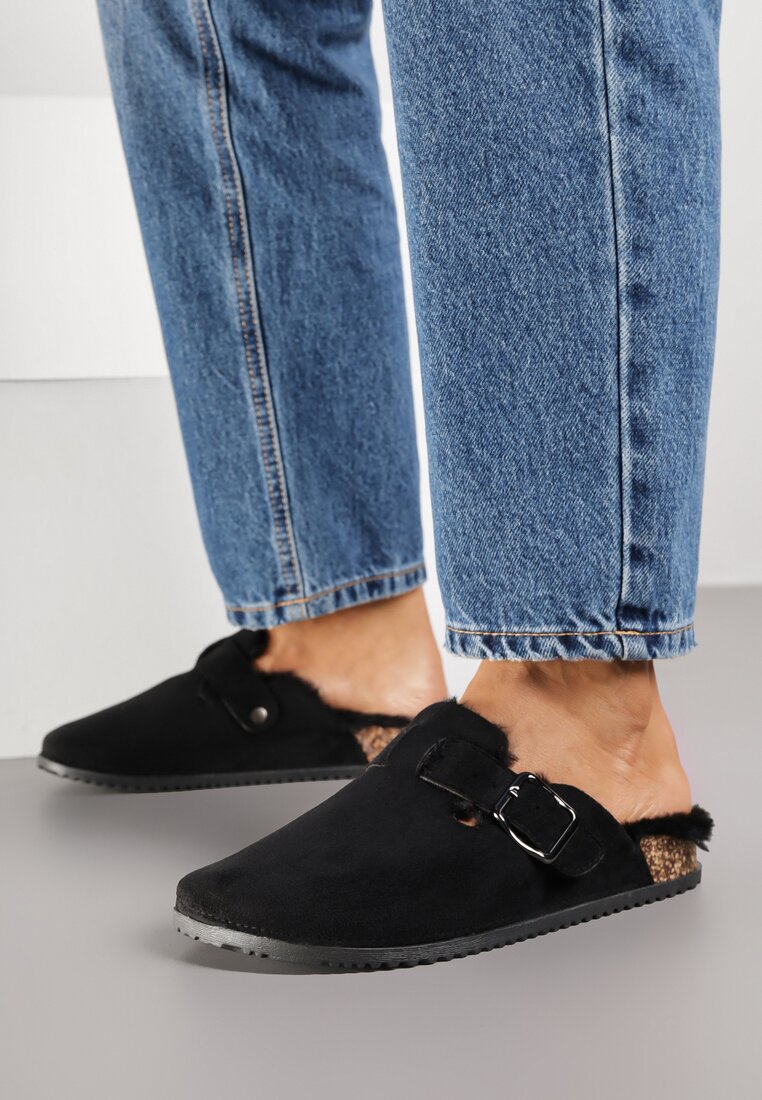 Papuci de casă Negri