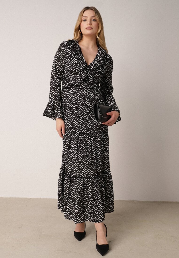 Rochie Cloș Neagră VICES cu Volane Ativita