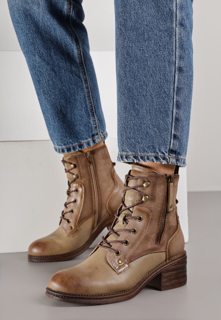 Botine Bej închis