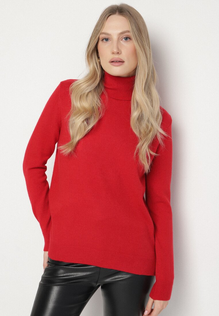 Pulover pe gât Roșu