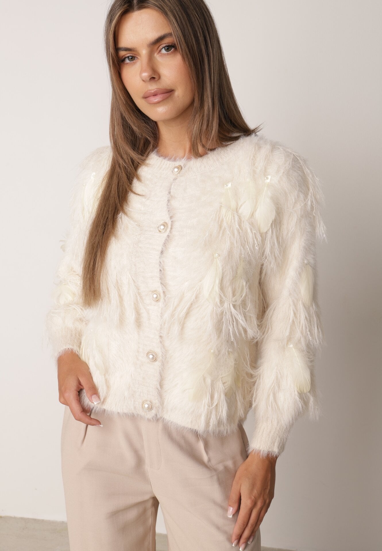 Cardigan Bej deschis