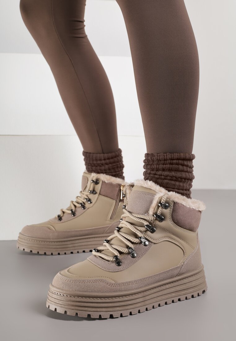 Sneakers Bej închis