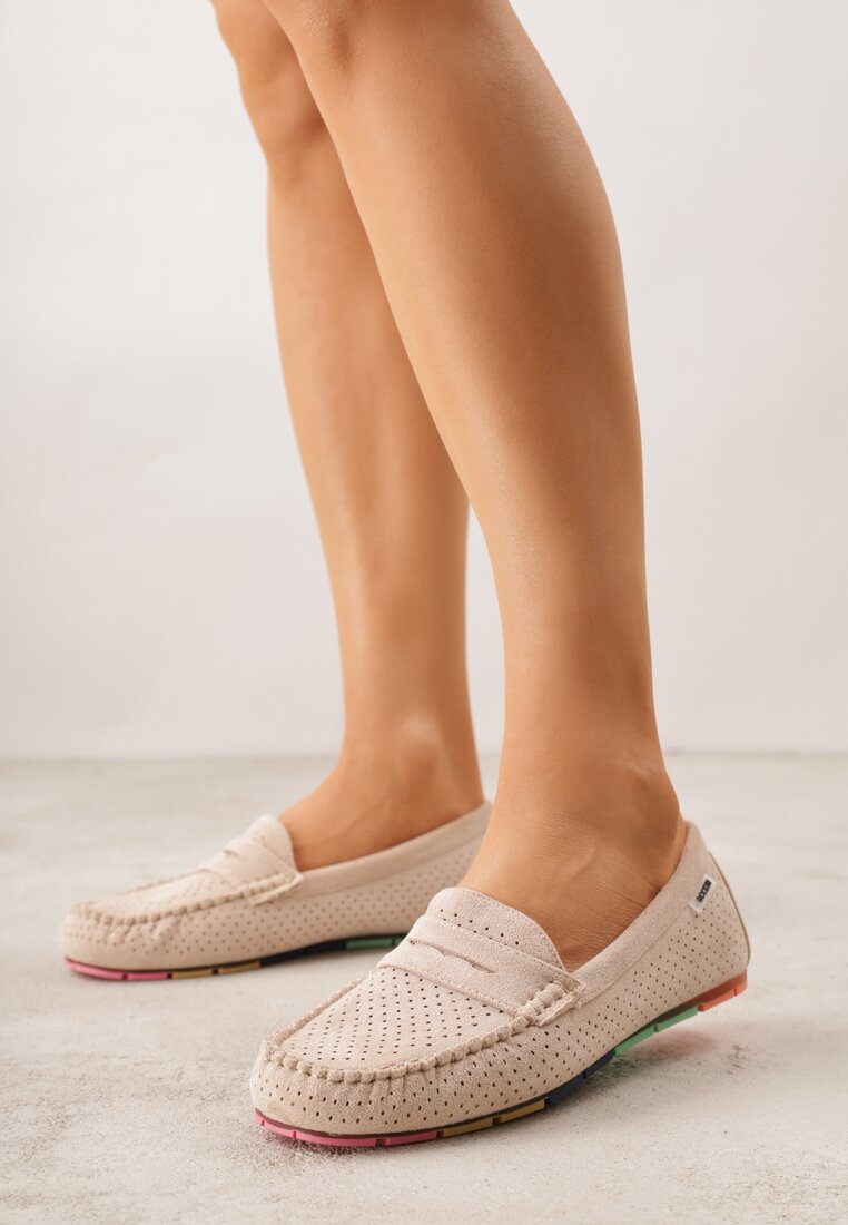 Mocasini Bej