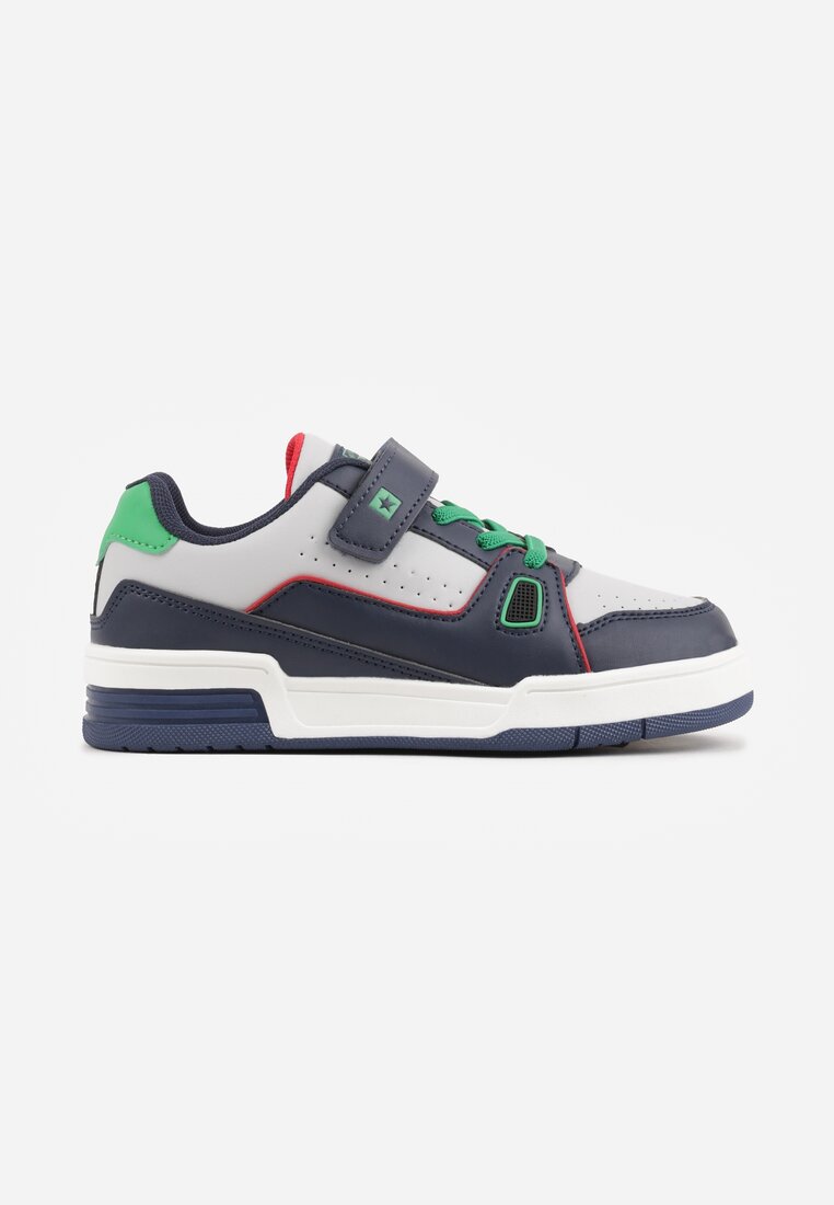 Pantofi sport Bleumarin cu verde