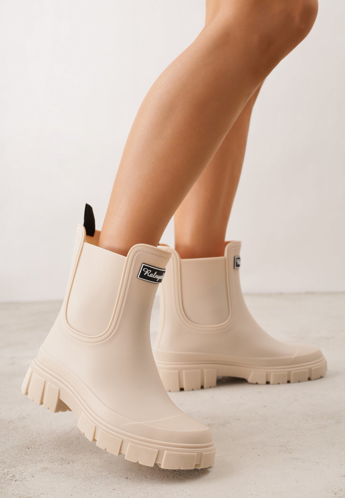 Cizme de cauciuc Bej