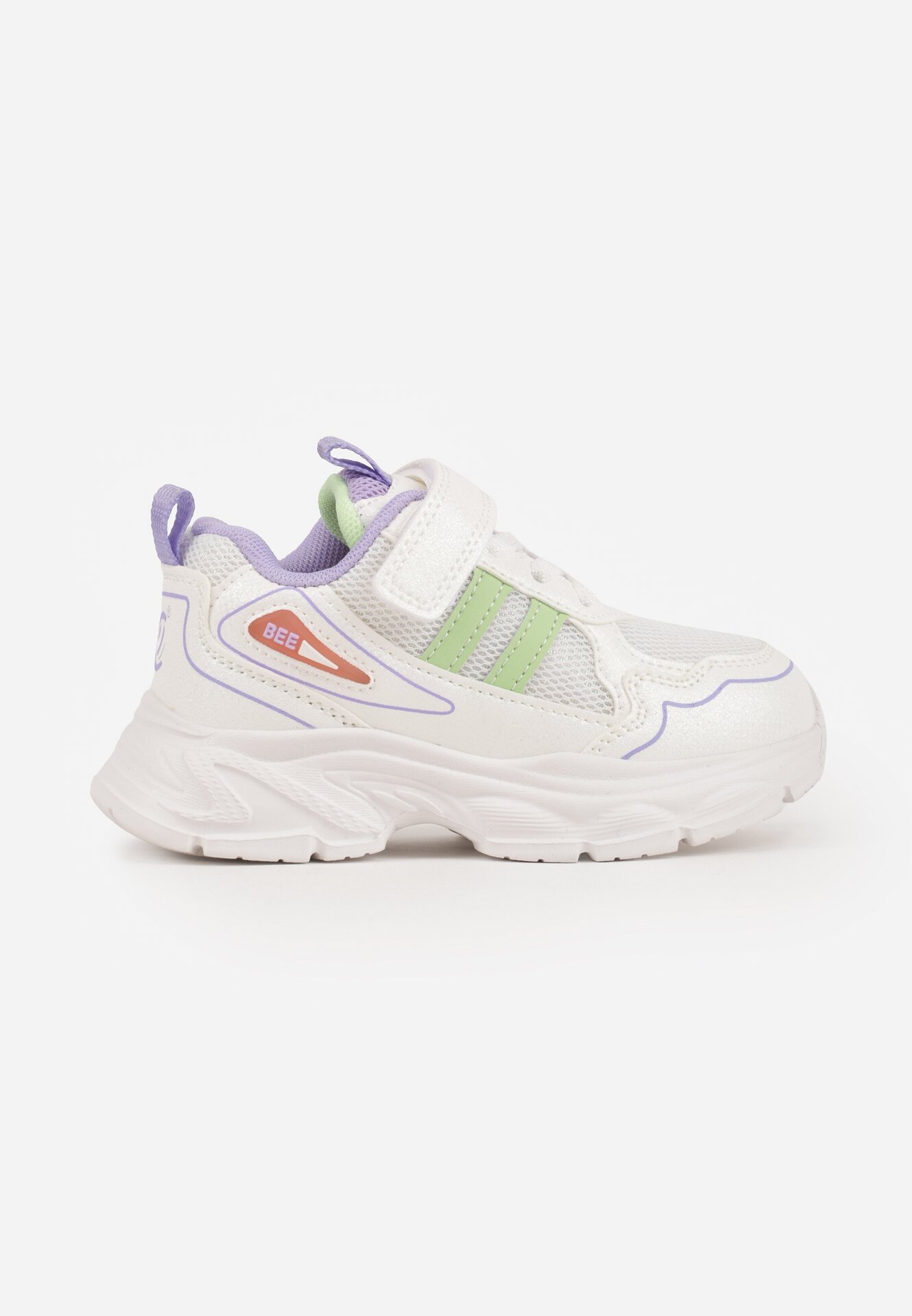 Încălțăminte sport Alb-violet Sneakers Chunky pe platformă Iasesis