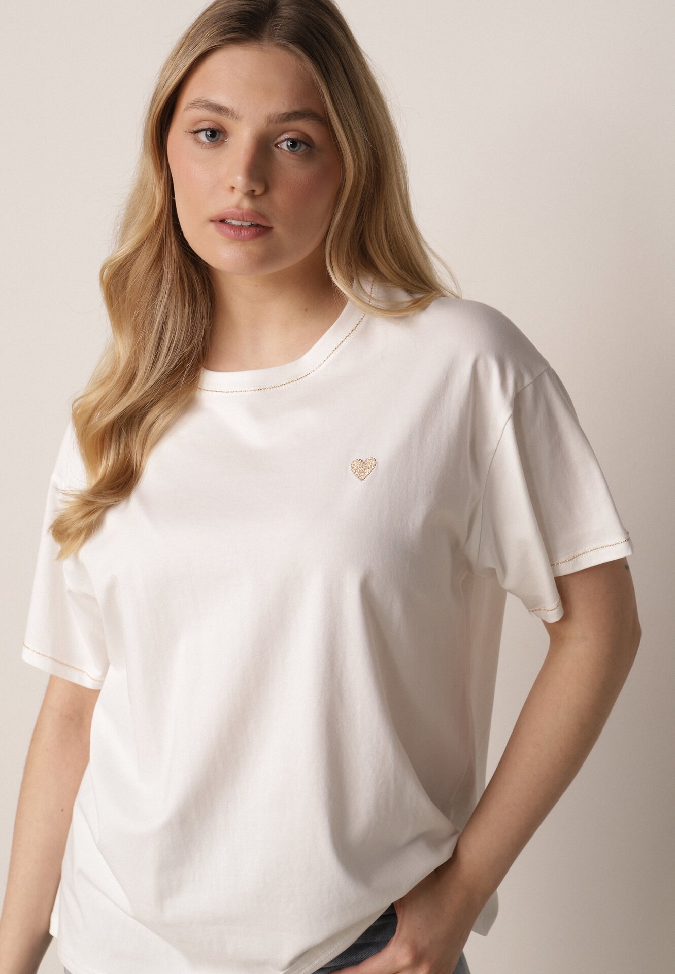 T-shirt Alb