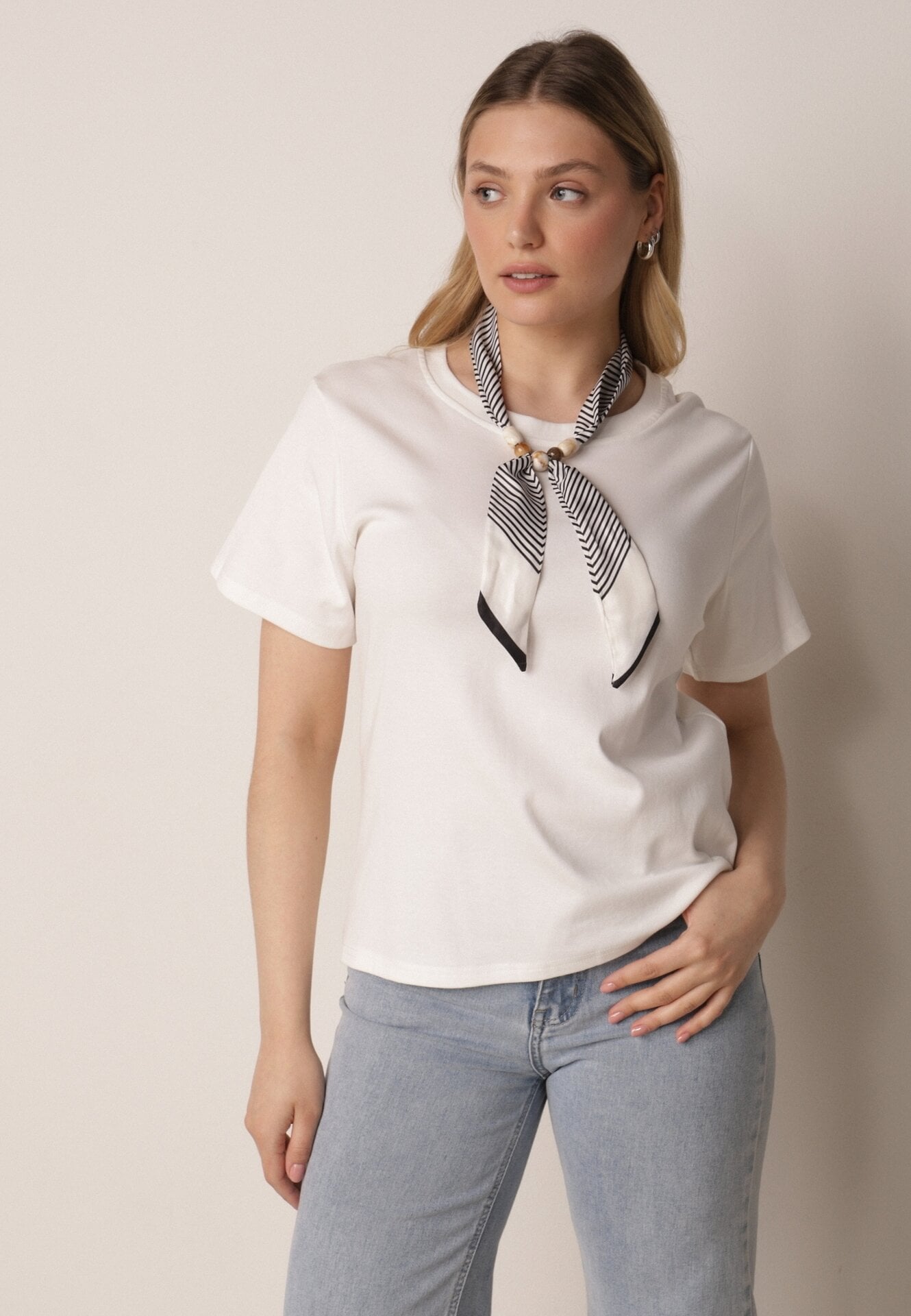 T-shirt Alb