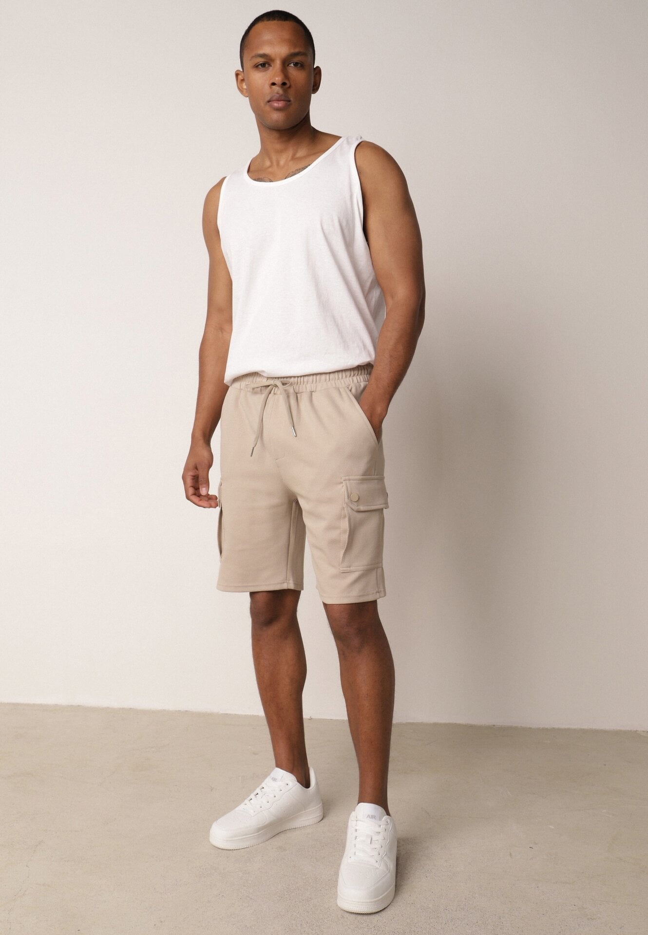 Pantaloni scurți Bej