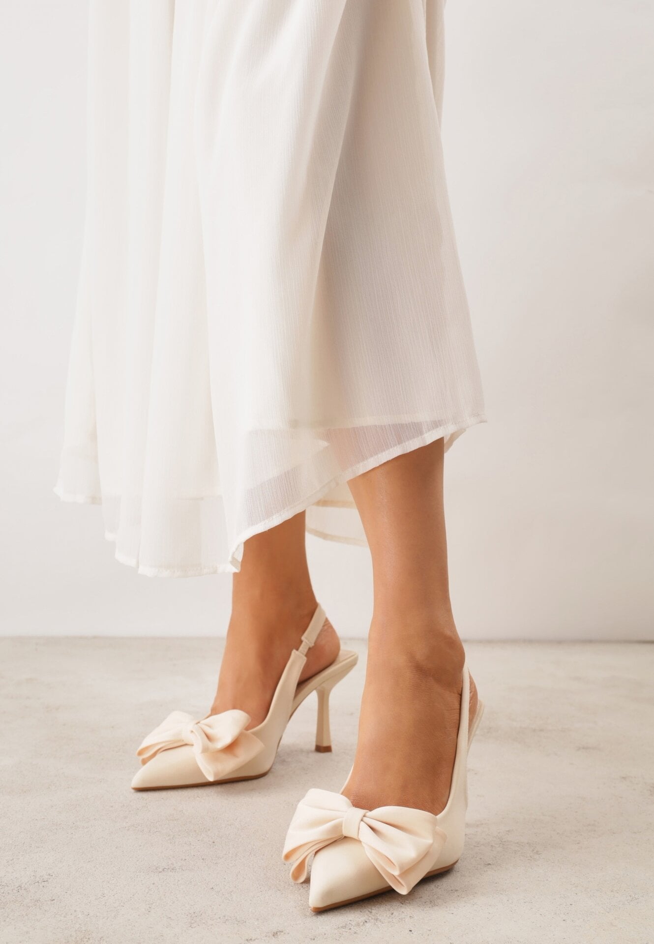 Pantofi stiletto Bej