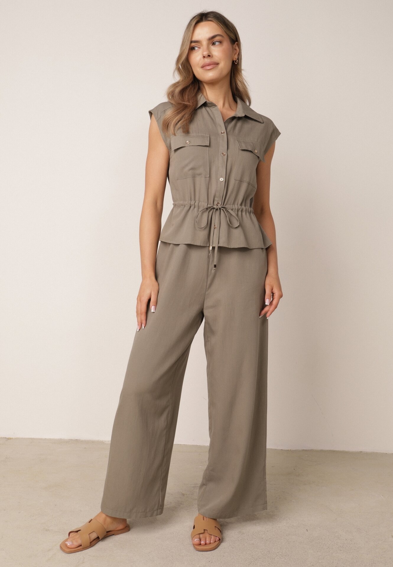 Salopetă Casual Khaki