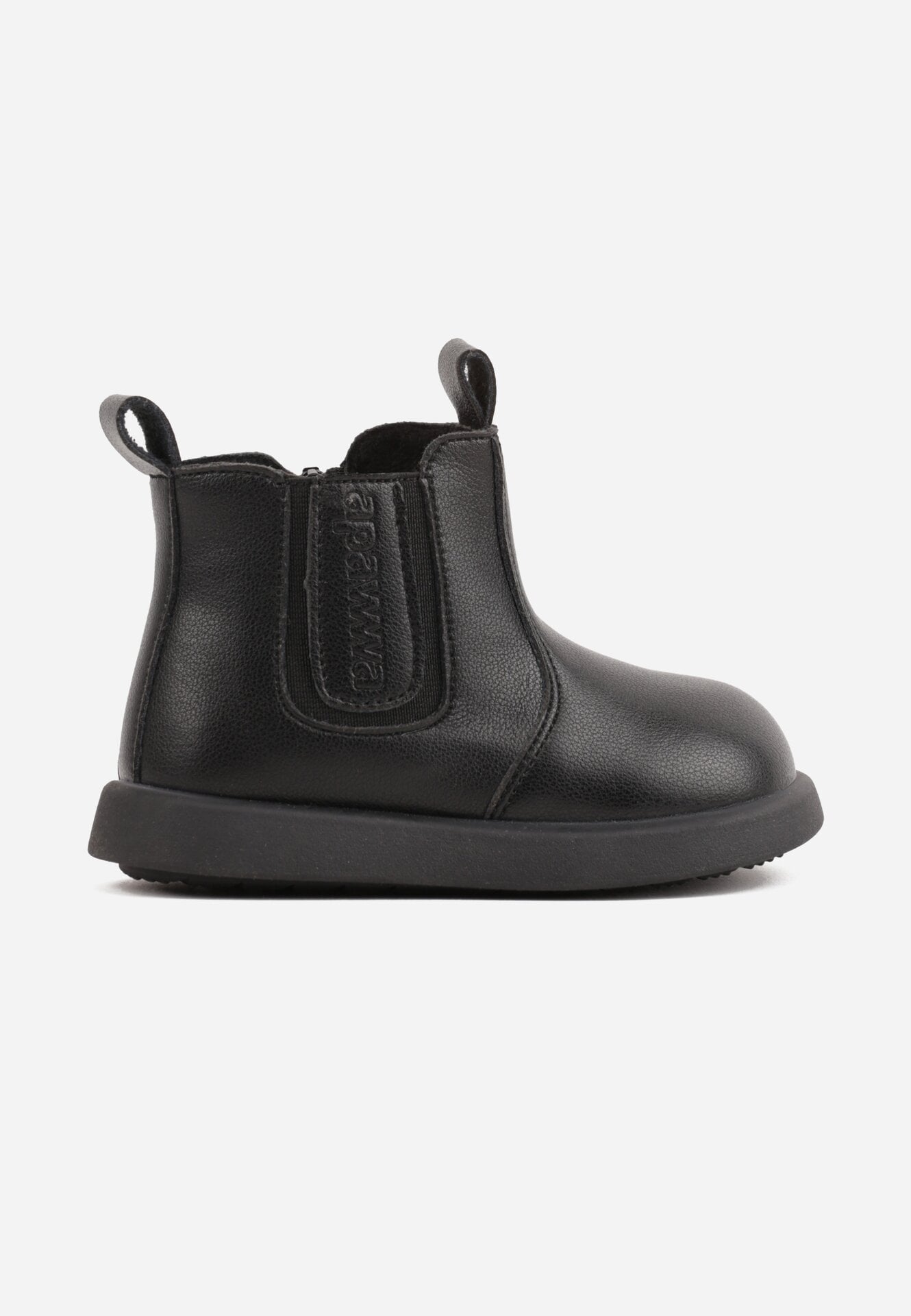 Botine Casual în Stil Chelsea cu Vârf Larg Dionne Negre